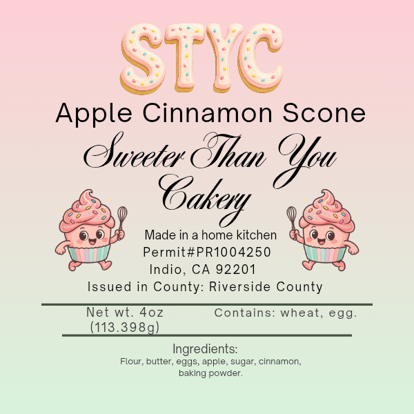 Apple Cinnamon Scone