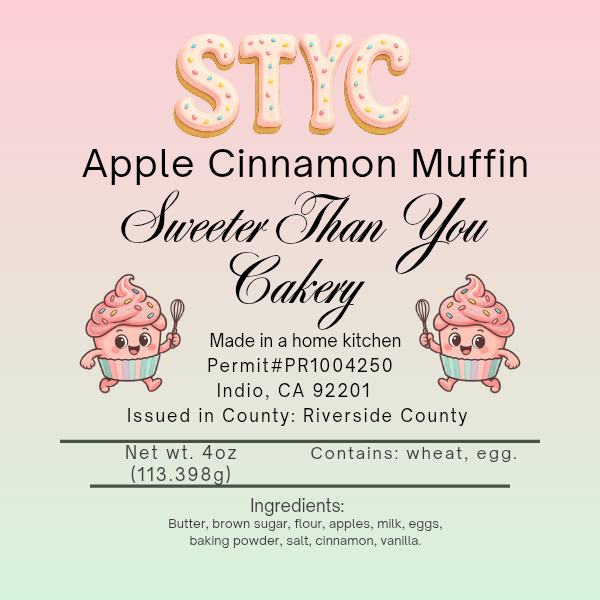Apple Cinnamon Muffin.