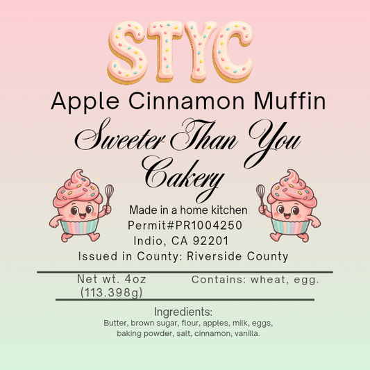 Apple Cinnamon Muffin.