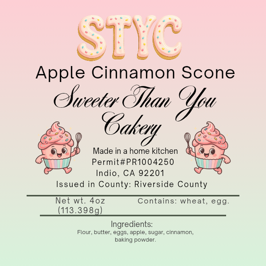 Apple Cinnamon Scone