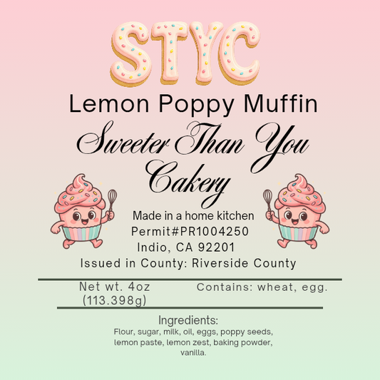 Lemon Poppy Seeds Muffin