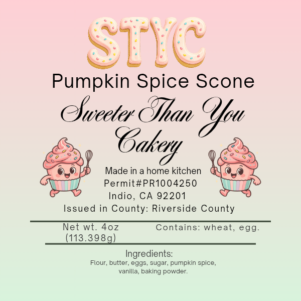 Pumpkin Spice Scone