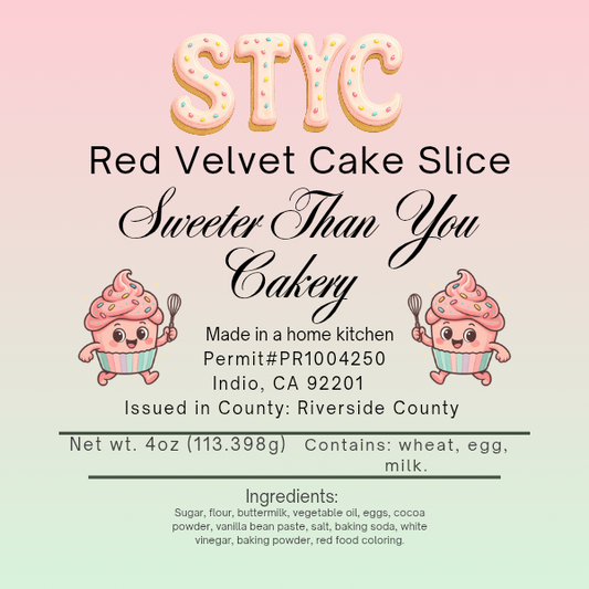Red Velvet Cake Slice